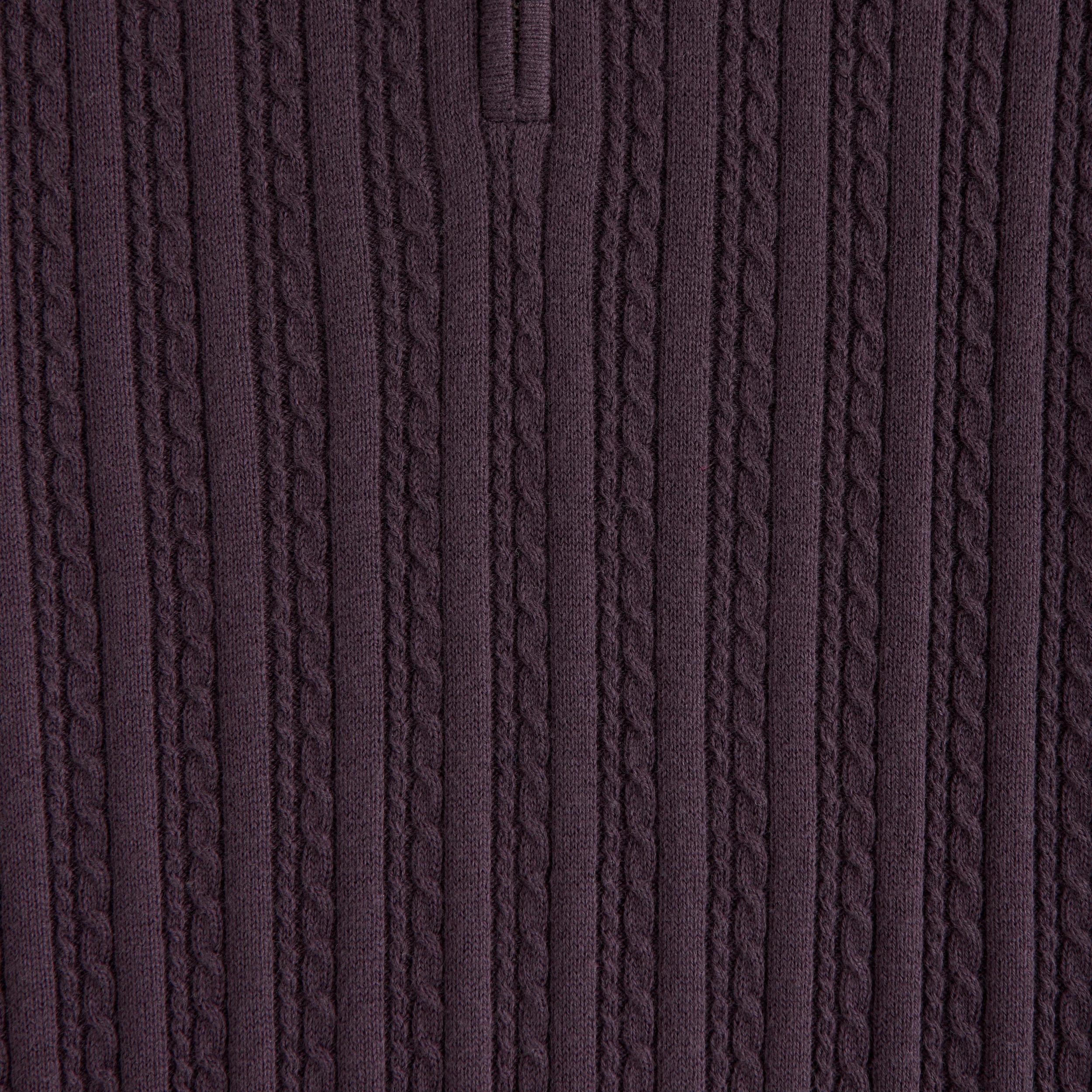 Long-Sleeve Zip Sweater Polo Product Image