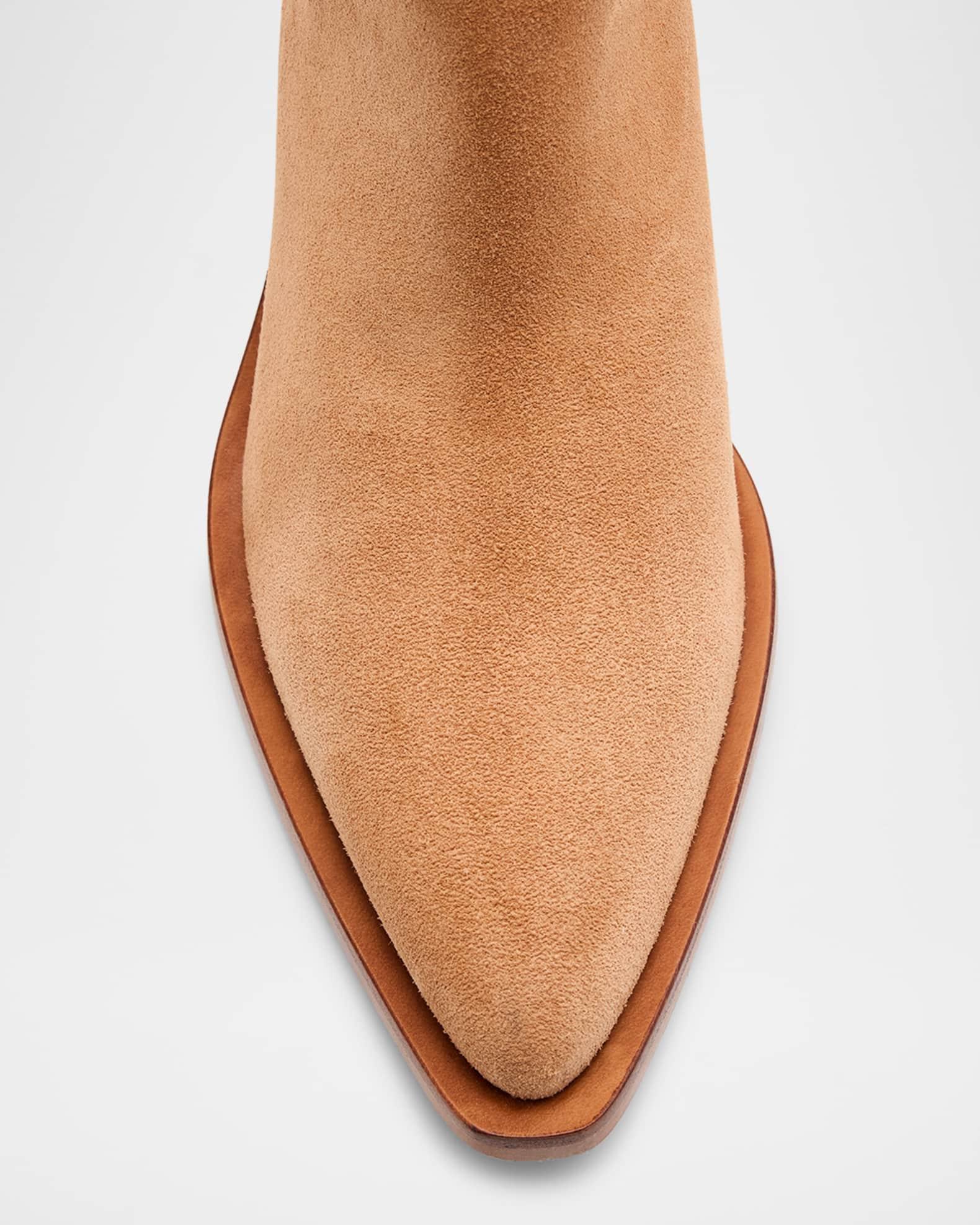 Maven Suede Buckle Western Booties Product Image