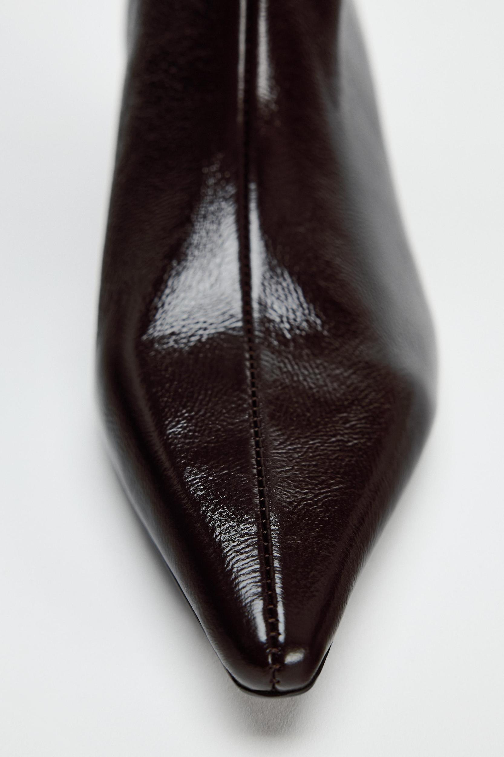KITTEN HEEL KNEE HIGH BOOTS Product Image