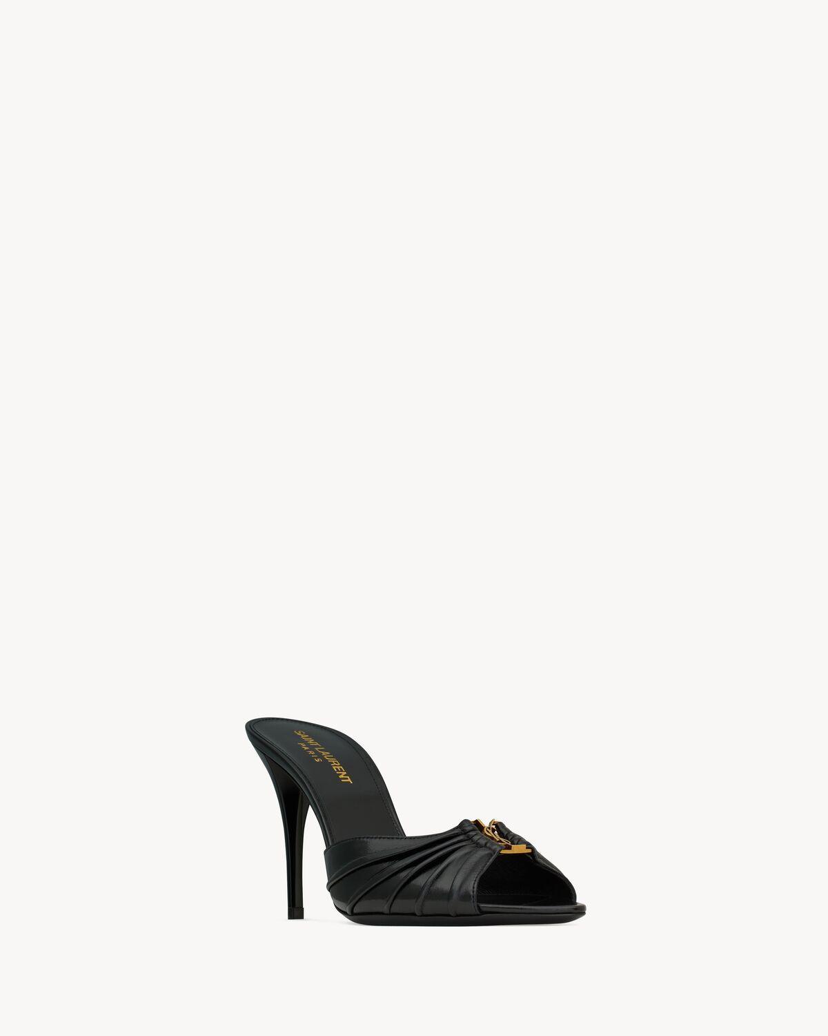 ROMY mules in smooth leather | Saint Laurent | YSL.com Product Image