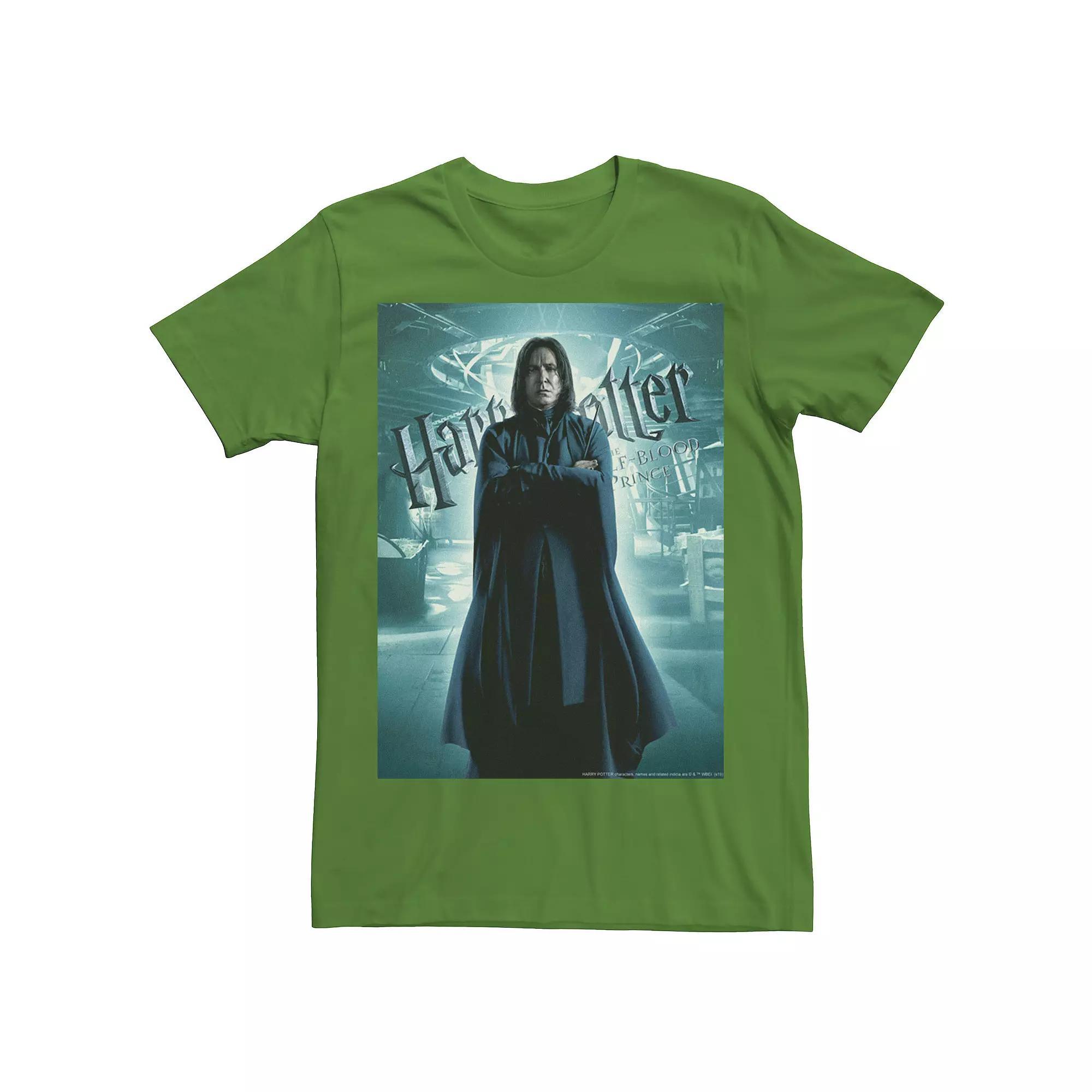 Mens Harry Potter Half-Blood Prince Snape Character Poster Graphic Tee Product Image