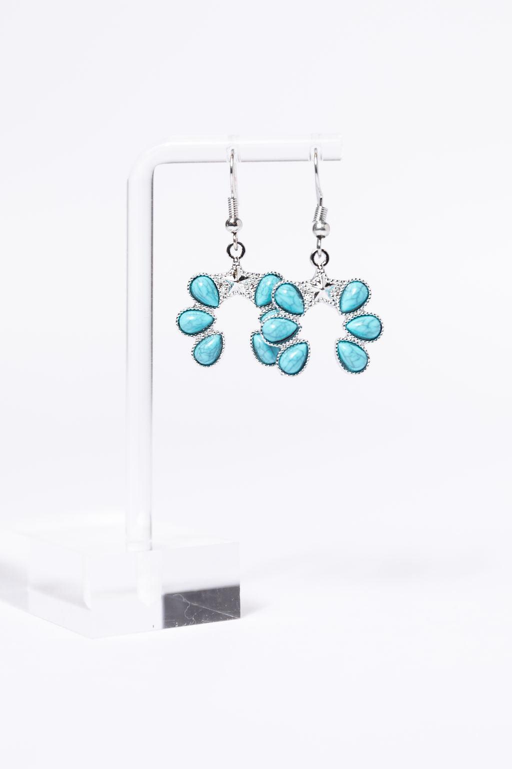 Turquoise Horseshoe Earrings SALE Product Image