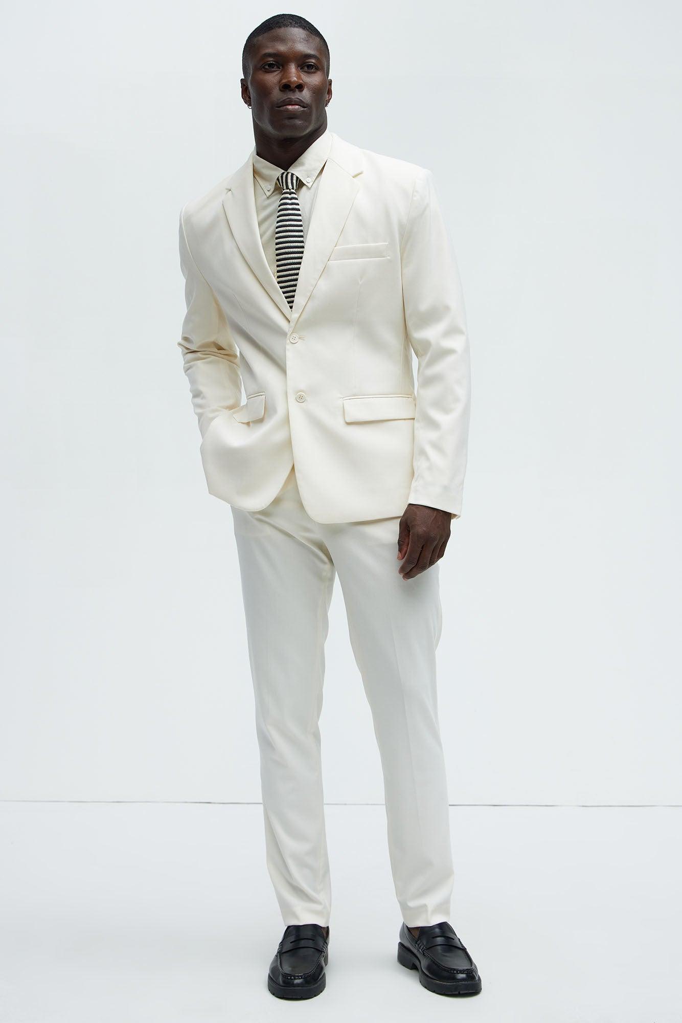 The Modern Stretch Suit Jacket - Off White Product Image