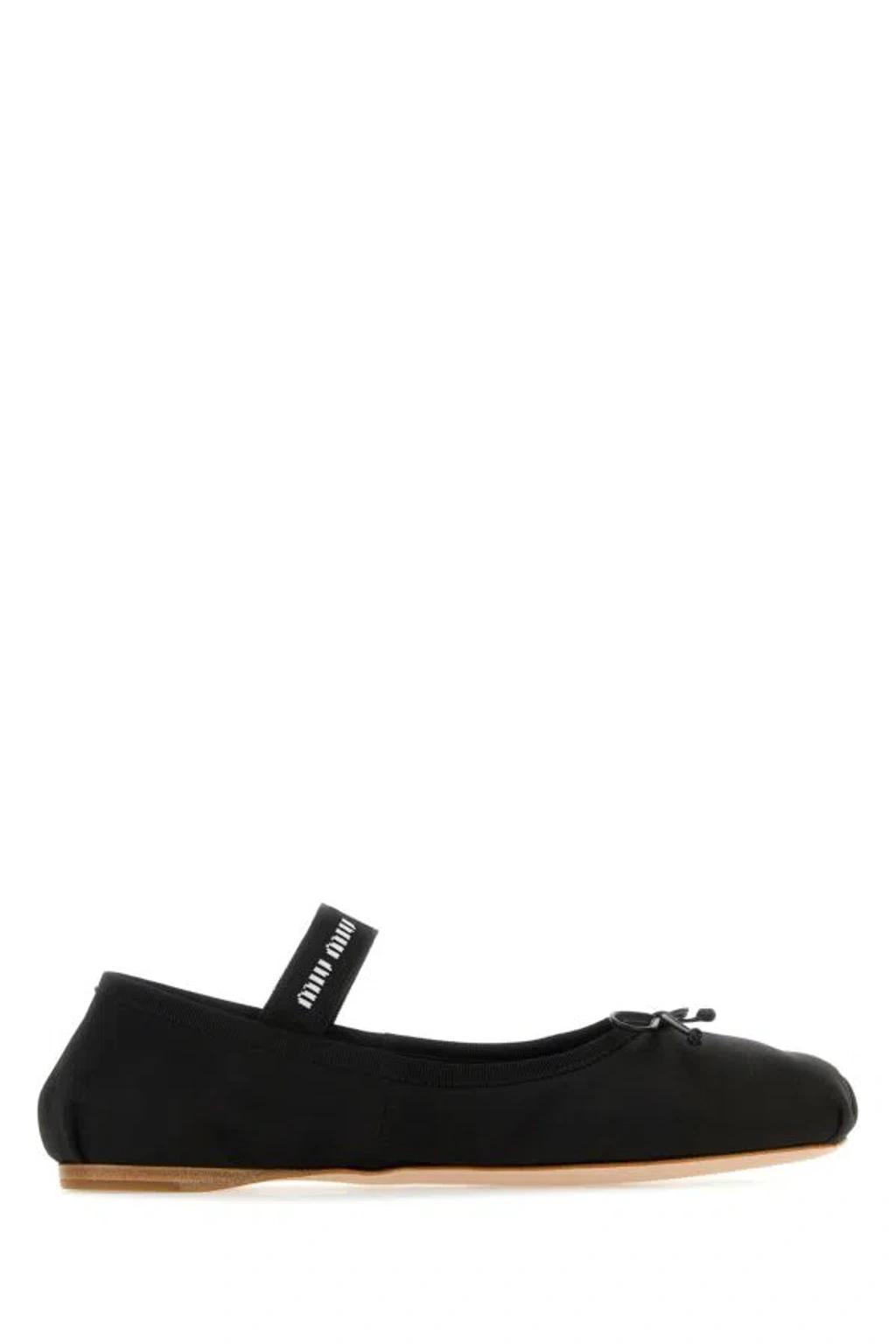 logo-strap ballerina shoes Product Image