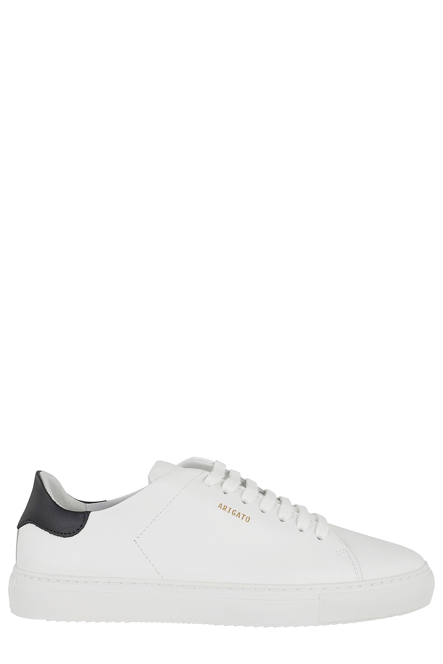 AXEL ARIGATO White And Green Clean 90 Leather Sneakers Product Image