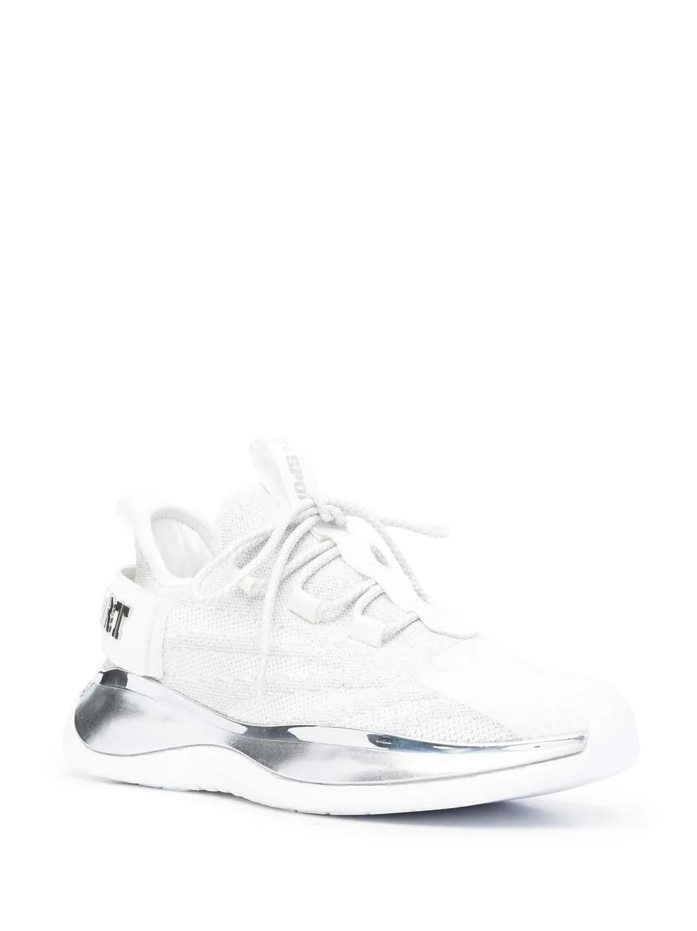 metallic-logo sneakers Product Image
