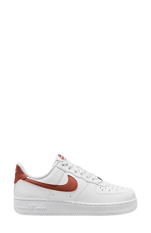 Nike Womens Air Force 1 07 LE Low - Shoes White/Lime Blast Product Image