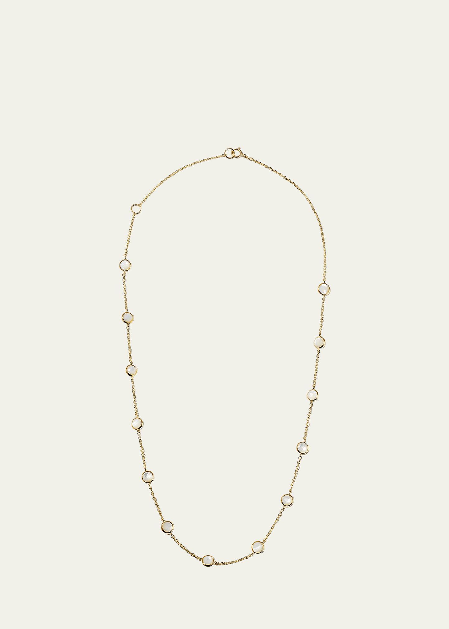 13-Stone Station Necklace in 18K Gold Product Image