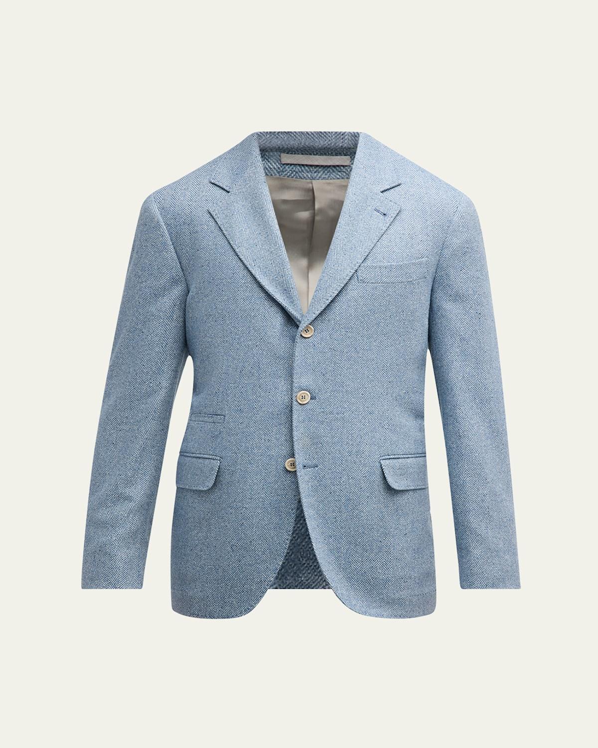 Mens Chevron Three-Button Sport Coat Product Image