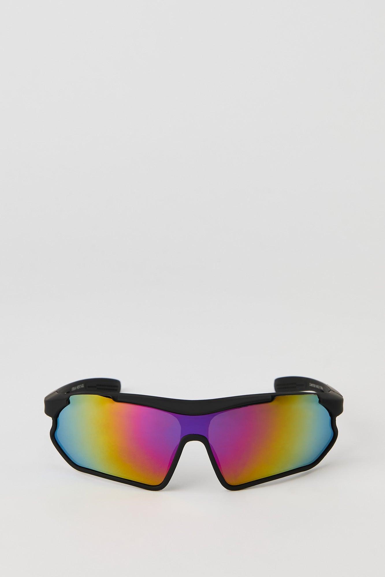 Soft Touch Sporty Shield Sunglasses Male Product Image