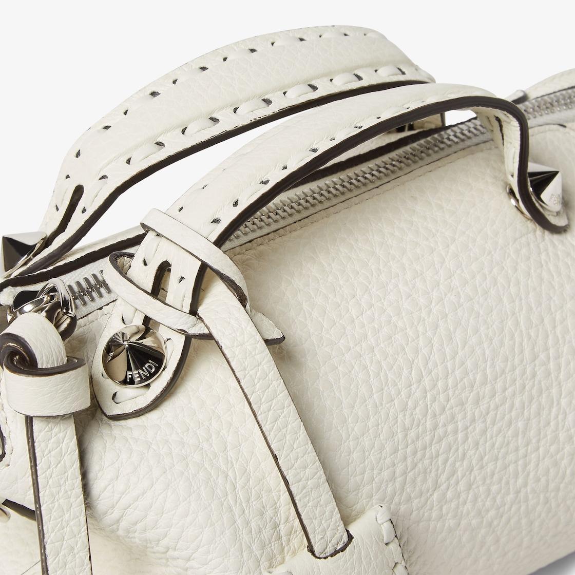 By The Way Selleria MiniWhite Selleria bag with 156 hand-sewn topstitches Product Image