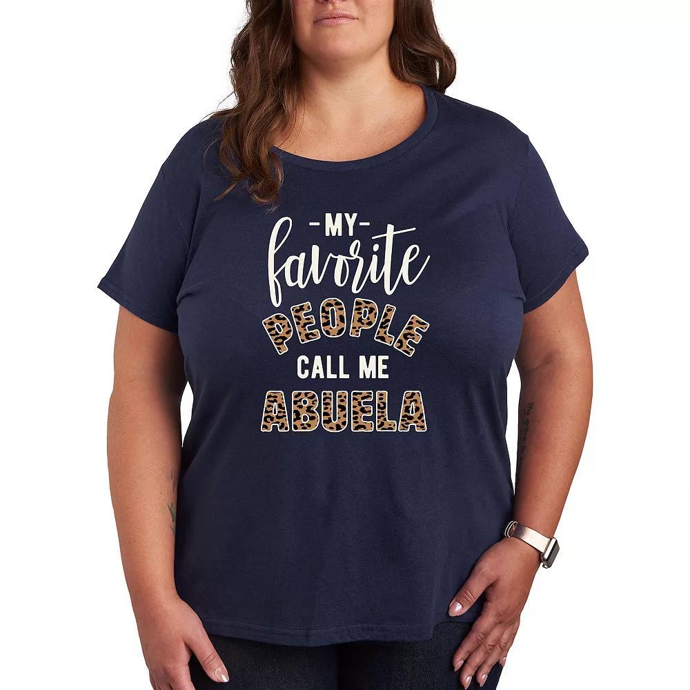 Plus Favorite People Abuela Graphic Tee, Women's, Size: XL, Black Product Image