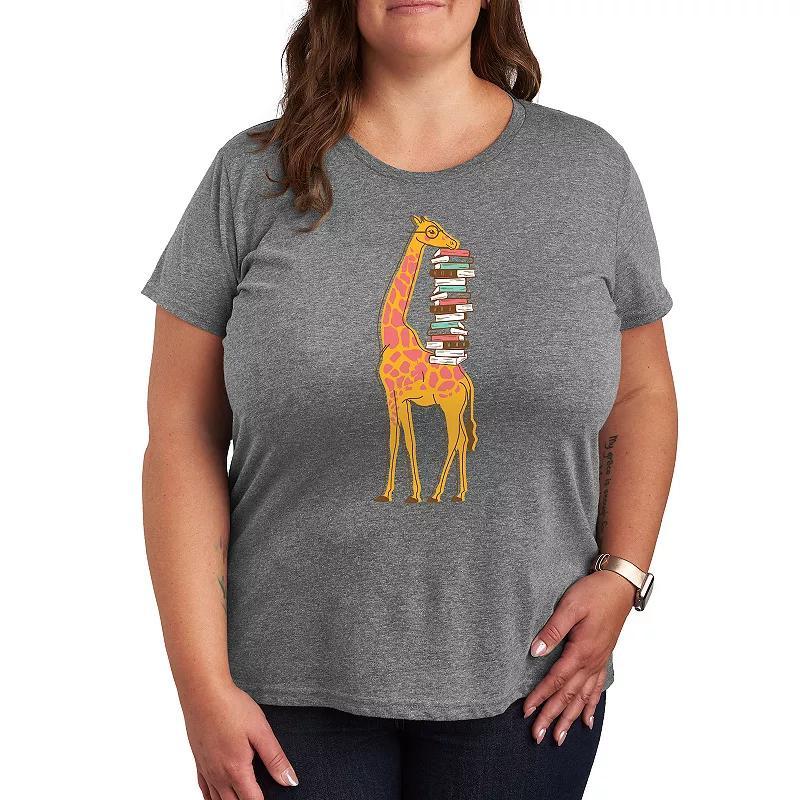 Plus Coca-Cola Coke Pattern Logo Graphic Tee, Womens Grey Gray Product Image