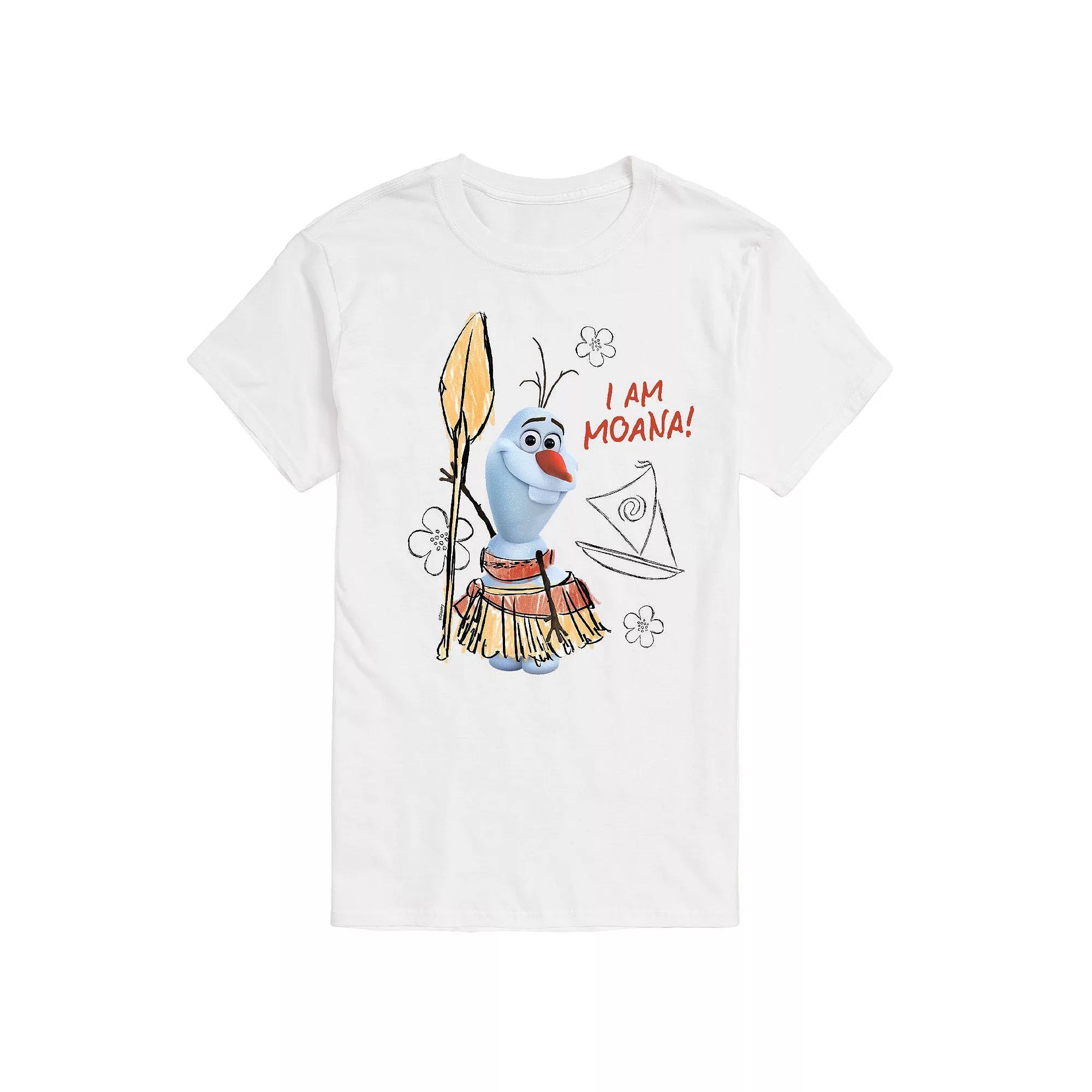 Disneys Frozen Mens Olaf I Am Moana Graphic Tee Product Image