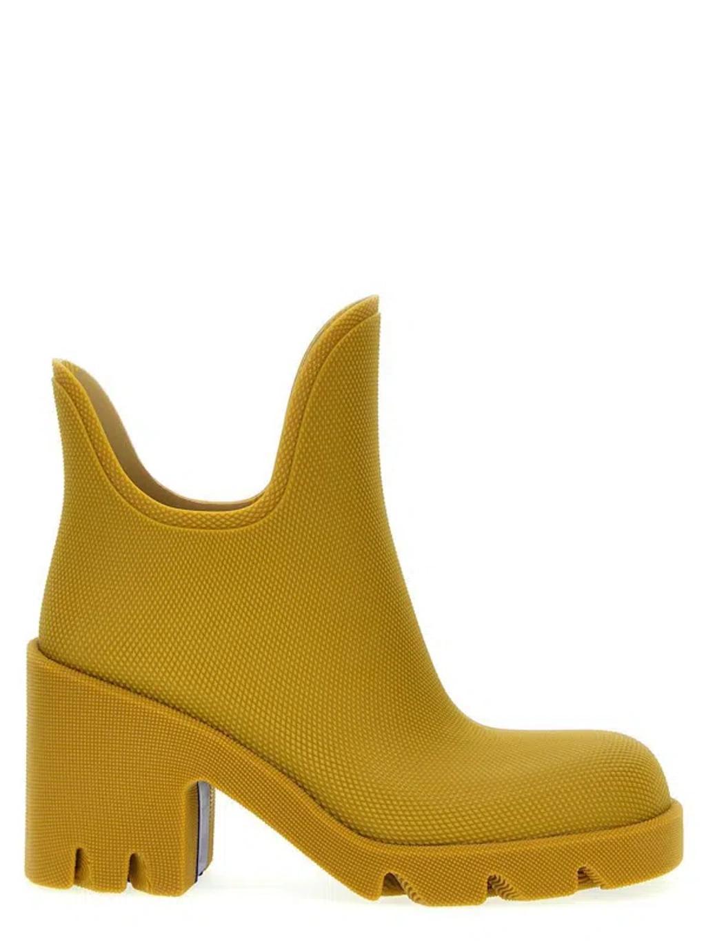 BURBERRY Marsh Ankle Rubber Boots In Manilla Product Image