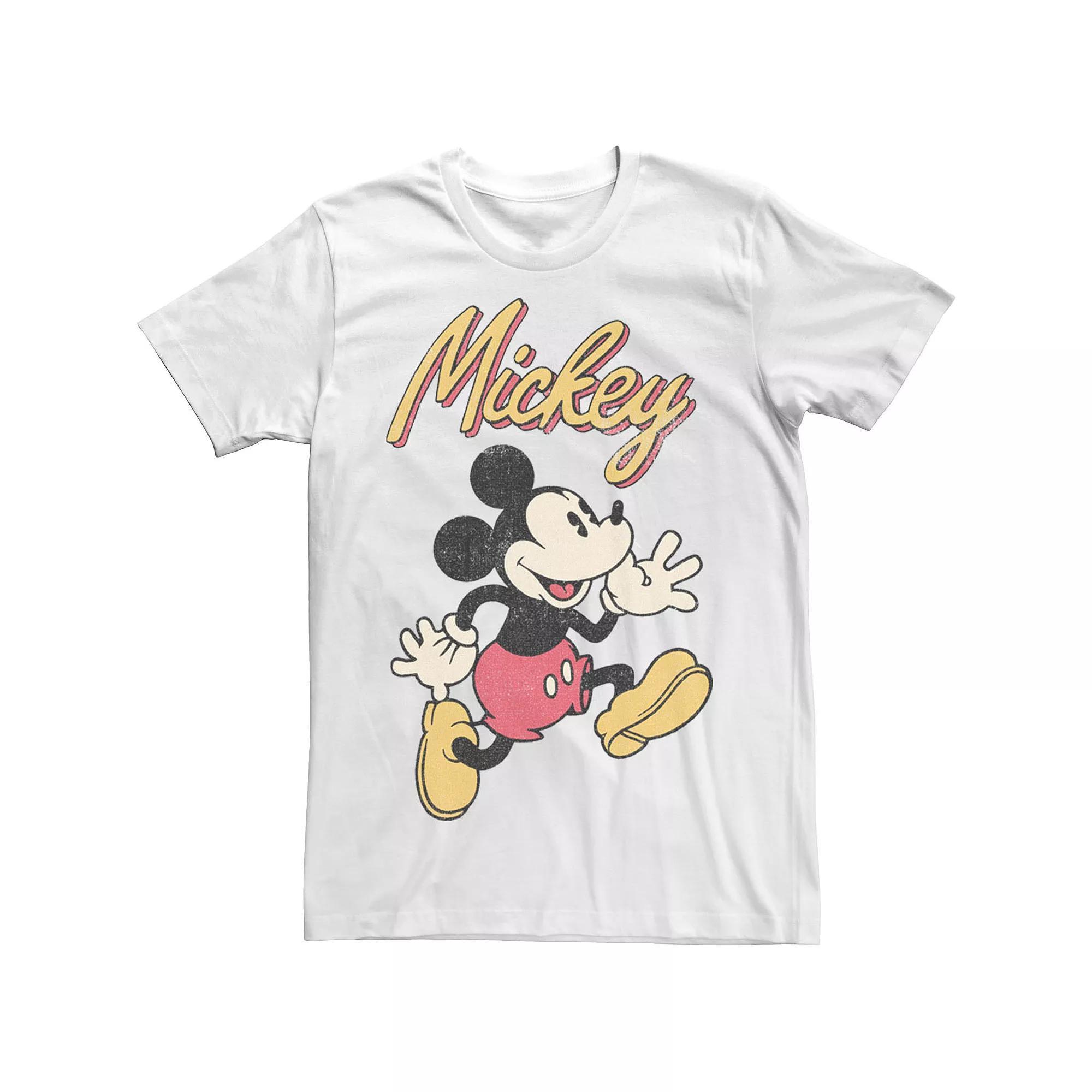 Disney's Mickey & Friends Mickey Classic Run Portrait Men's Tee, Size: Medium, White Product Image