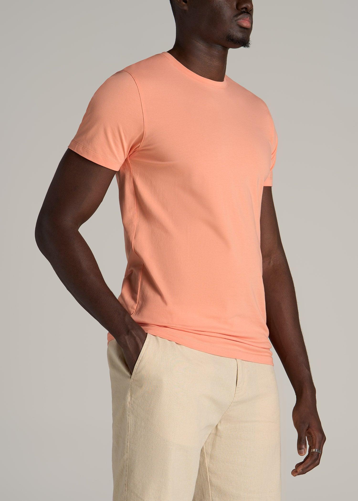 The Essential MODERN-FIT Crewneck Tee for Tall Men in True Navy Product Image