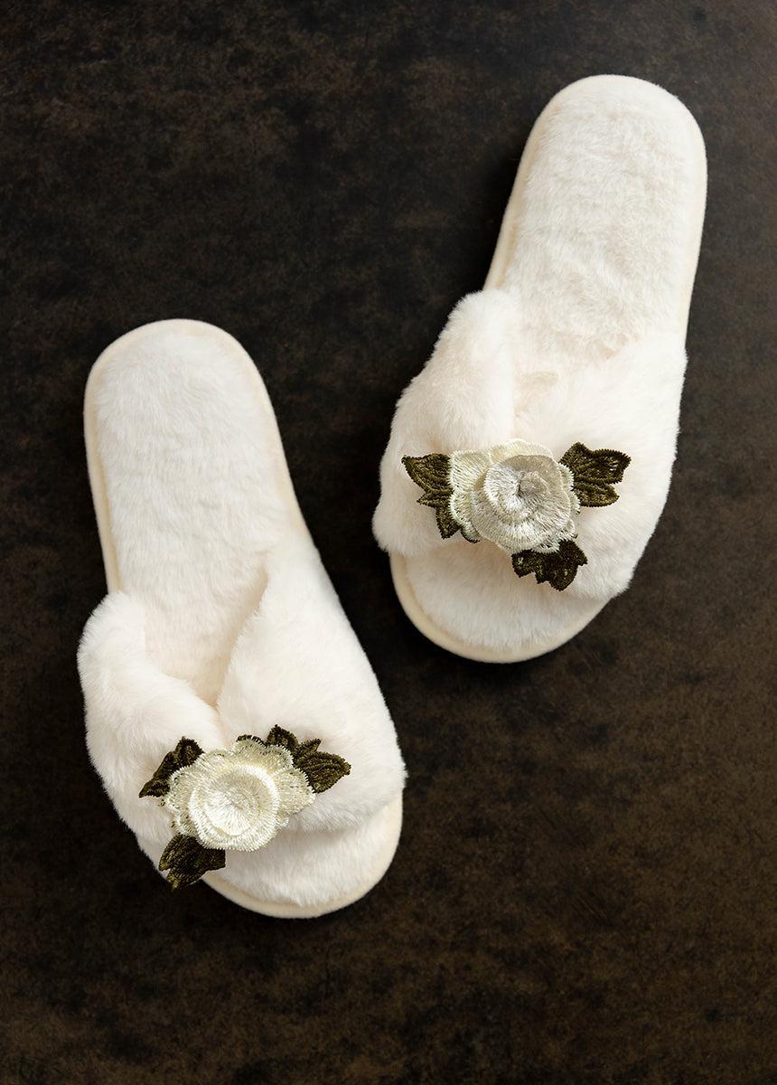 Women's Fiona Slipper in Cream Female Product Image