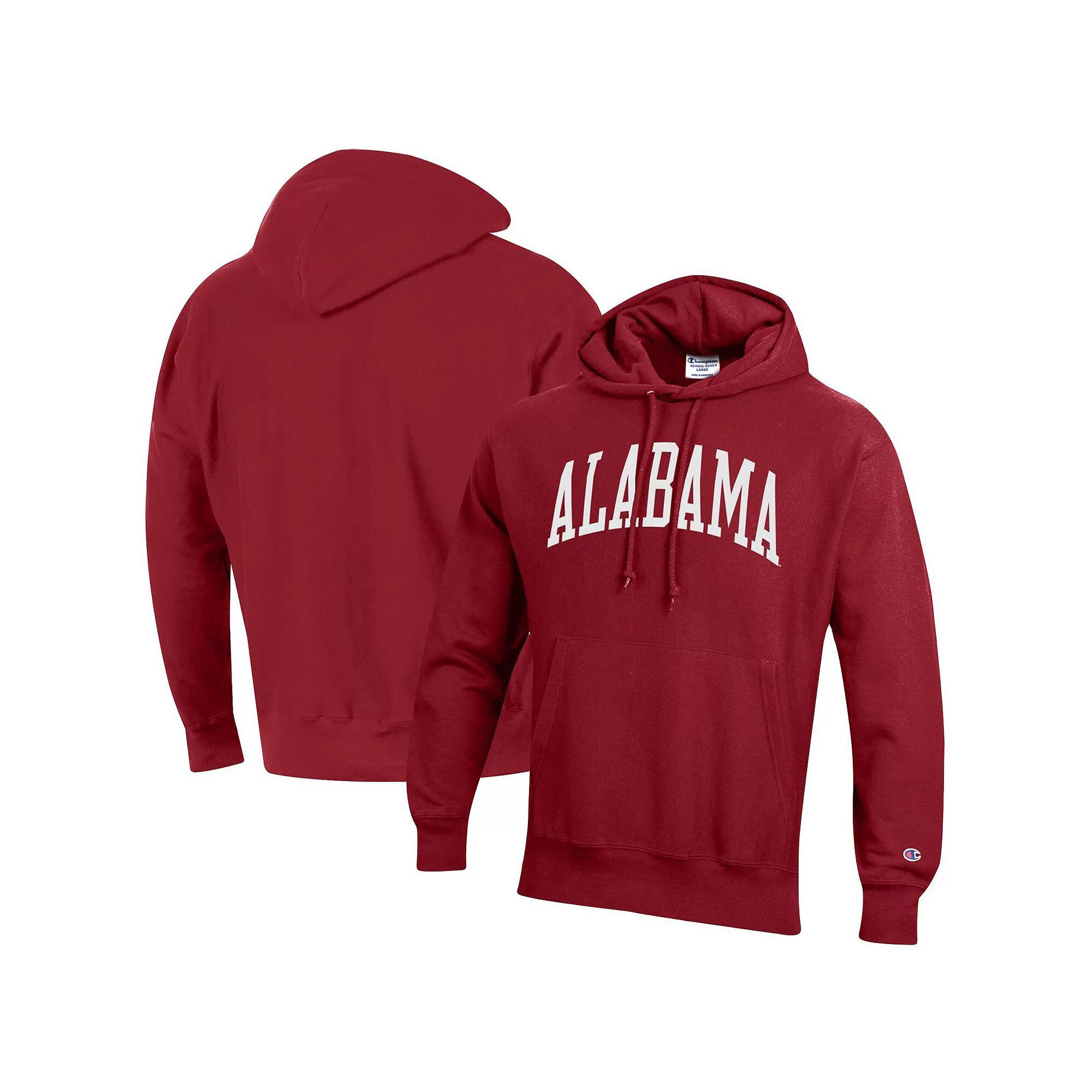 Men's Champion Crimson Alabama Crimson Tide Big & Tall Reverse Weave Fleece Pullover Hoodie Sweatshirt, Size: 2XB, Red Product Image