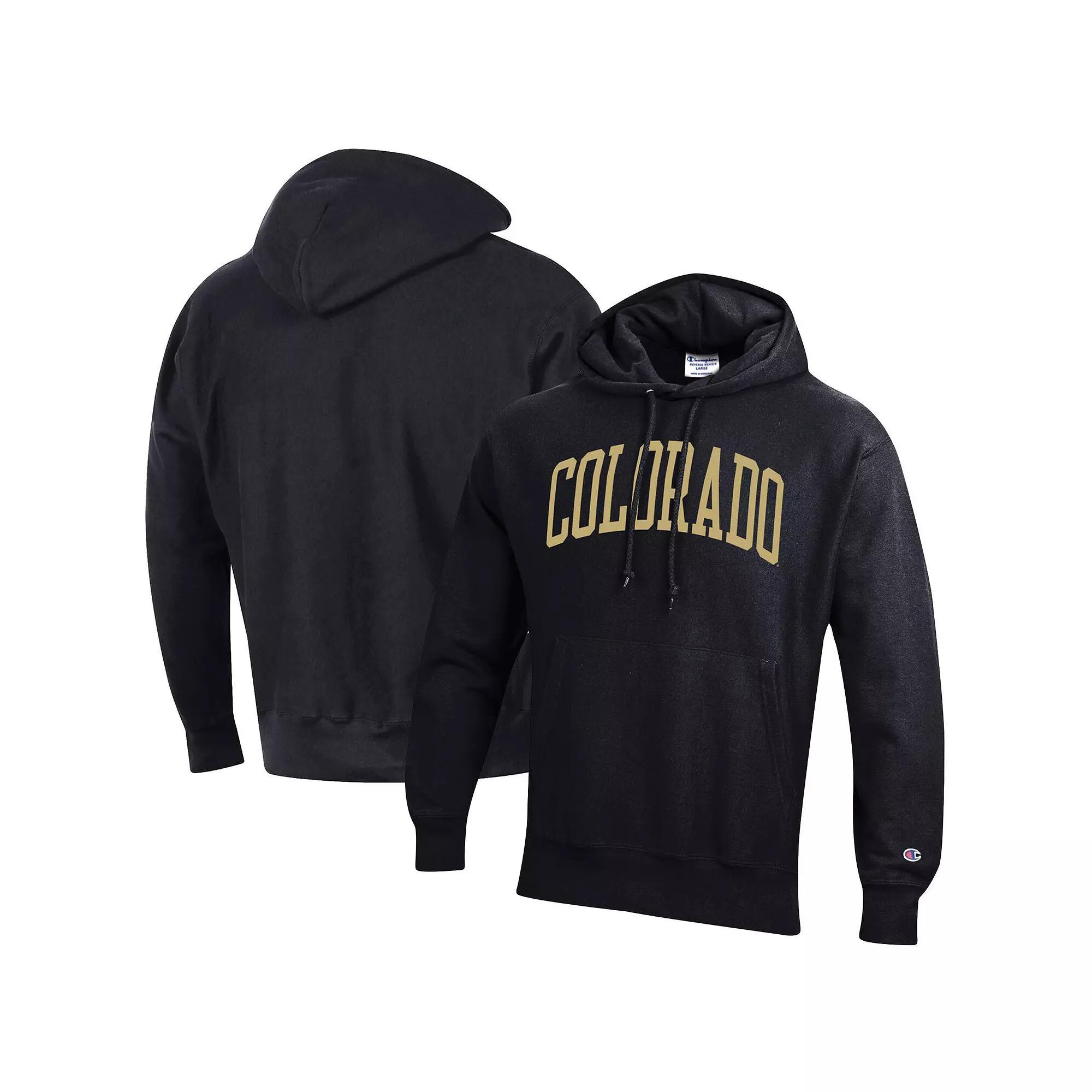 Mens Champion Colorado Buffaloes Team Arch Reverse Weave Pullover Hoodie Product Image