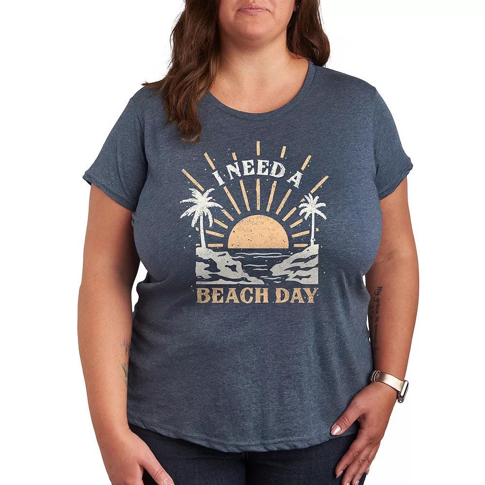 Plus Key West Graphic Tee, Womens Blue Product Image