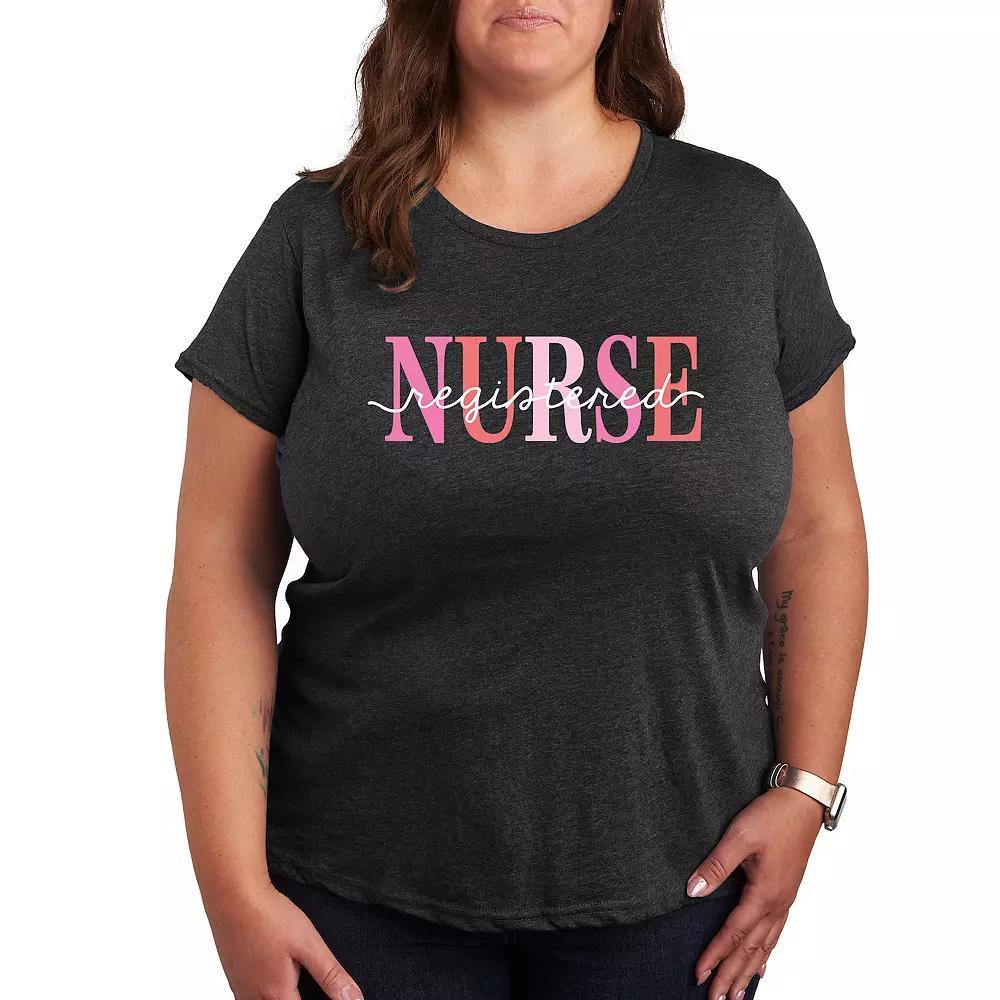 Plus Cape Cod Mass Graphic Tee, Womens Heather Grey Product Image