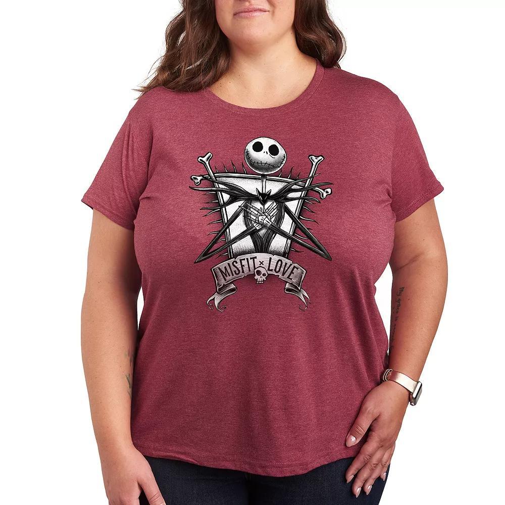 Plus Dr. Seuss The Grinch Dont Do Warm Cuddly Graphic Tee, Womens Grey Blue Product Image