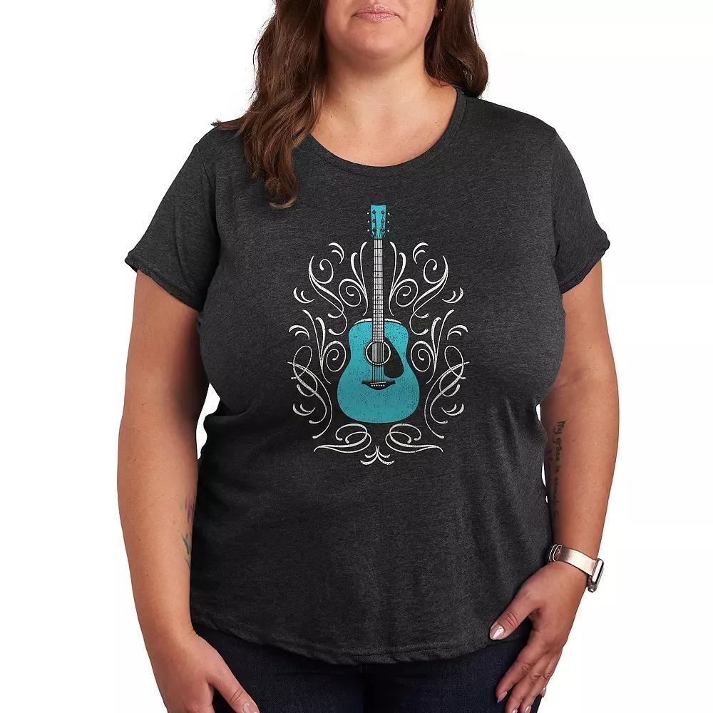 Plus Sesame Street Happy Holidays Graphic Tee, Womens Heather Grey Product Image