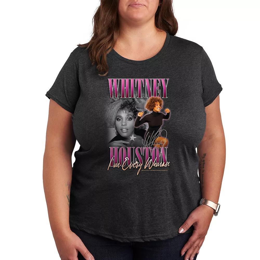 Plus Whitney Houston Every Woman Graphic Tee, Womens Product Image