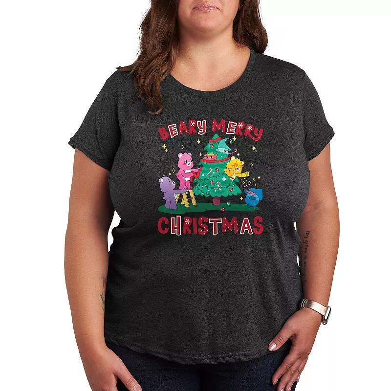 Plus Dr. Seuss The Grinch Naughty List Graphic Tee, Women's, Size: 1XL, Heather Grey Product Image