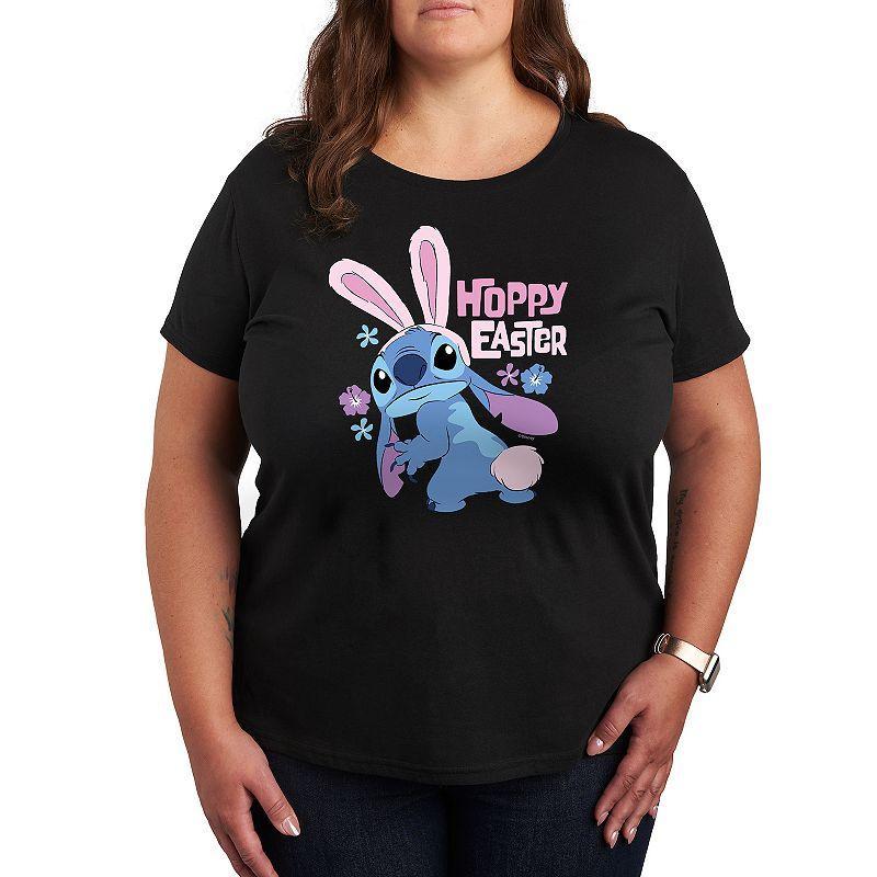Disneys Dogs Plus Size Peace Love Graphic Tee, Womens Product Image