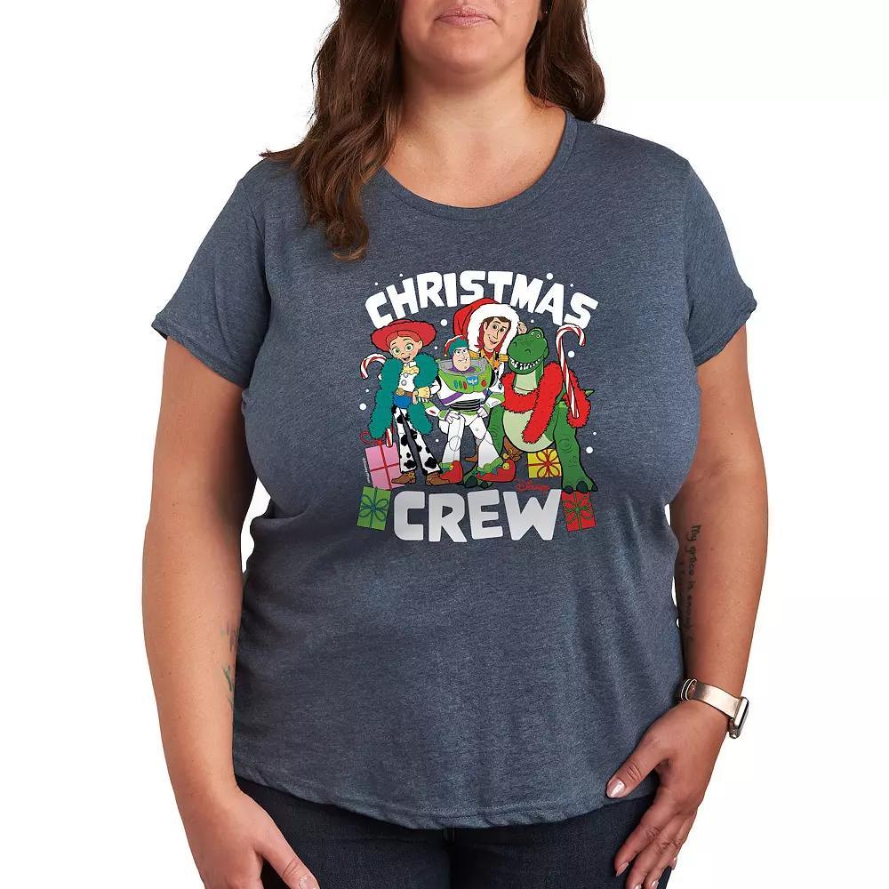 Plus Care Bears Group Graphic Tee, Womens Heather Grey Gray Product Image