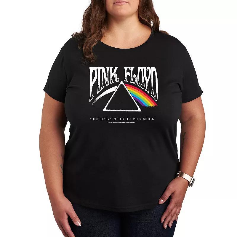 Plus Size Pink Floyd DSOTM Graphic Tee, Womens Product Image