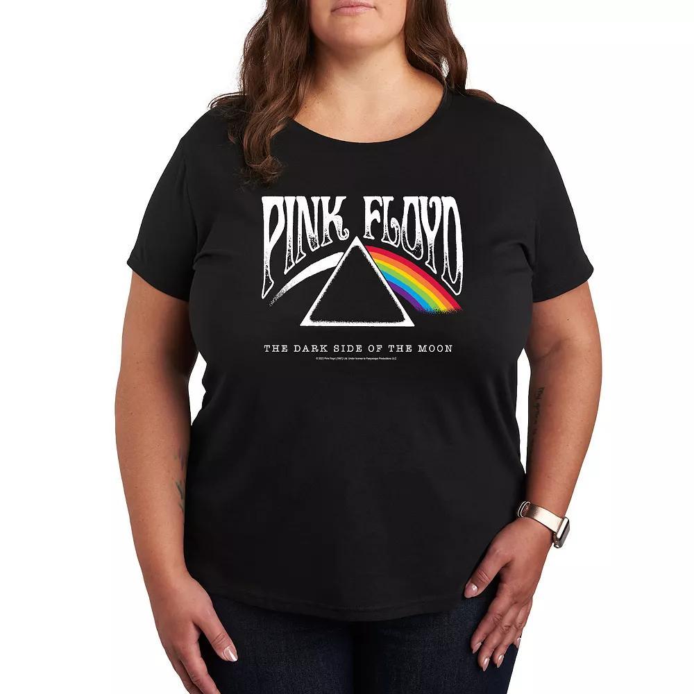 Plus Size Pink Floyd DSOTM Graphic Tee, Womens Product Image