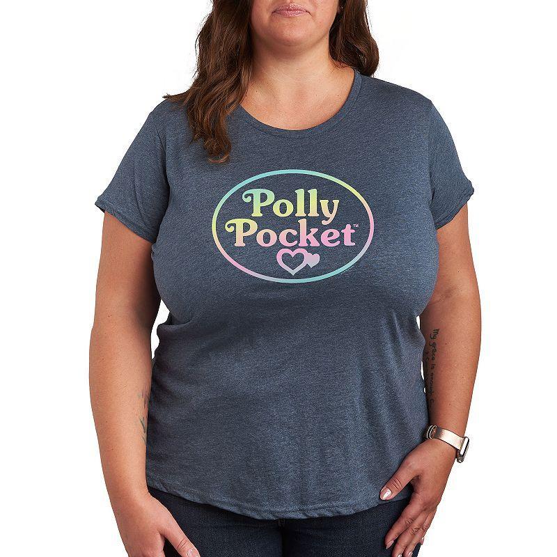 Plus Know Your Worth Graphic Tee, Womens Grey Blue Product Image