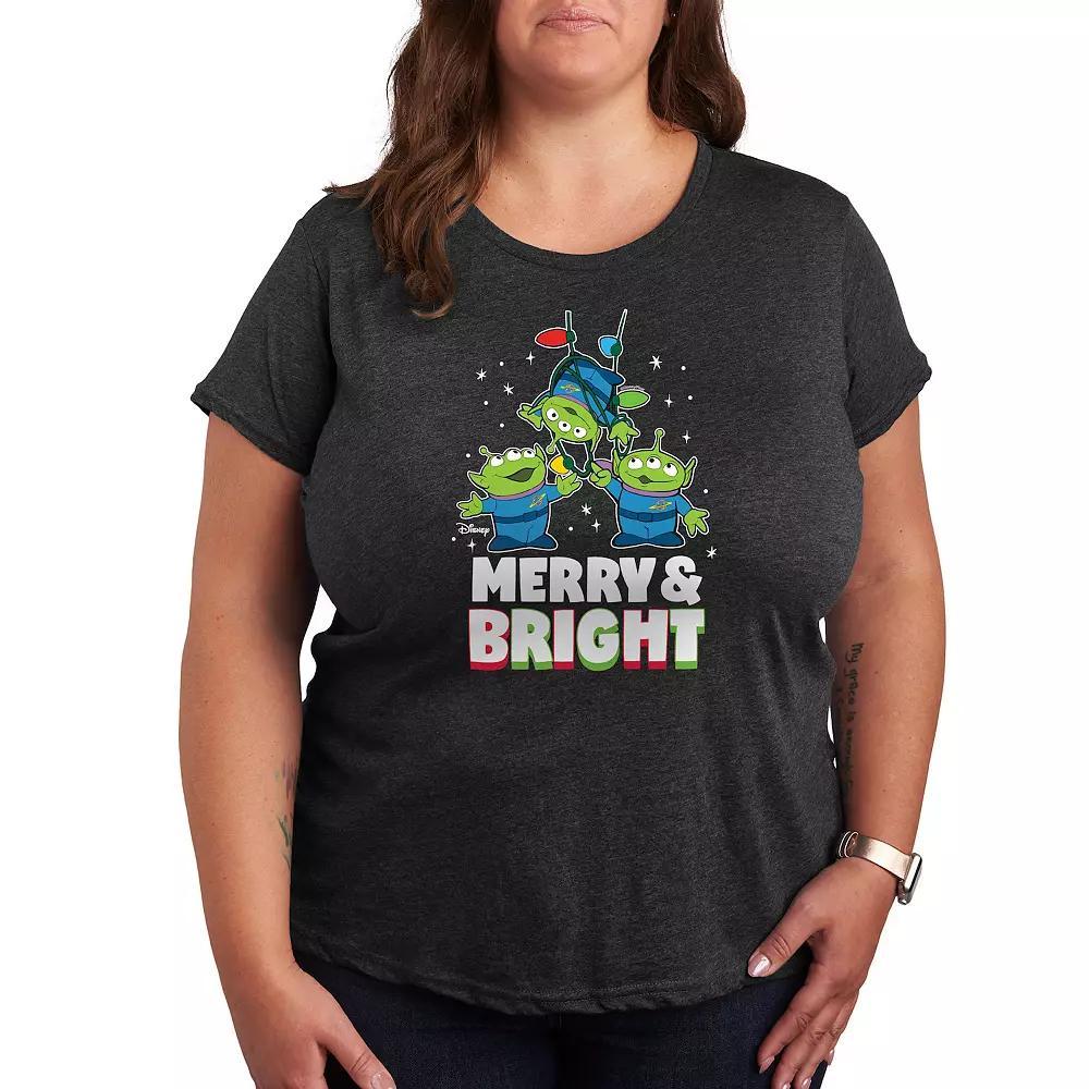 Disney / Pixars Toy Story Womens Merry And Bright Graphic Tee, Girls Product Image