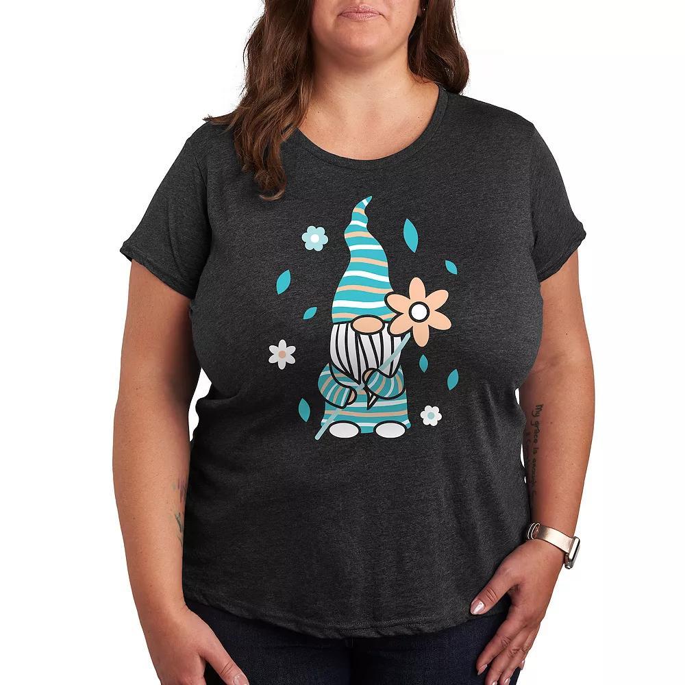 Plus Nurse Stacked Graphic Tee, Womens Heather Grey Product Image
