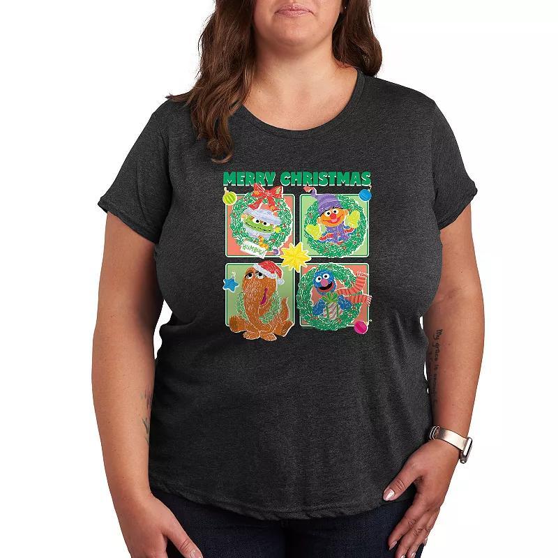 Plus Size Dr. Seuss I Have A Thing For You Graphic Tee, Womens Grey Dark Blue Product Image