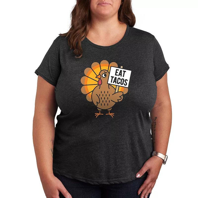 Plus Size Boo Boo Crew Graphic Tee, Womens Heather Grey Product Image