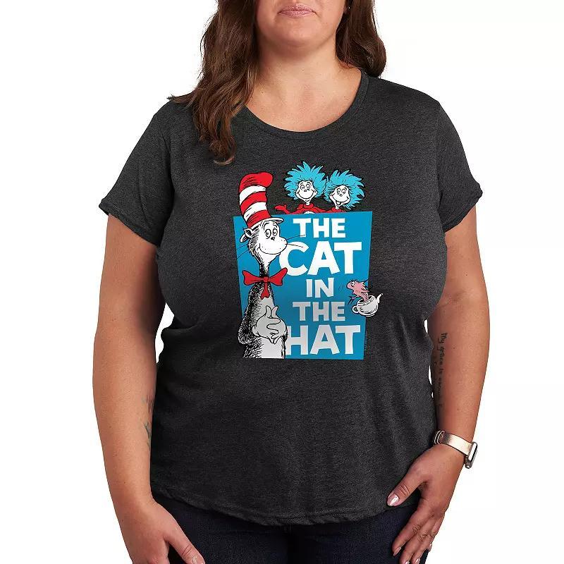Plus Pete the Cat Pete Leprechaun Pot Of Gold Graphic Tee, Womens Grey Gray Product Image