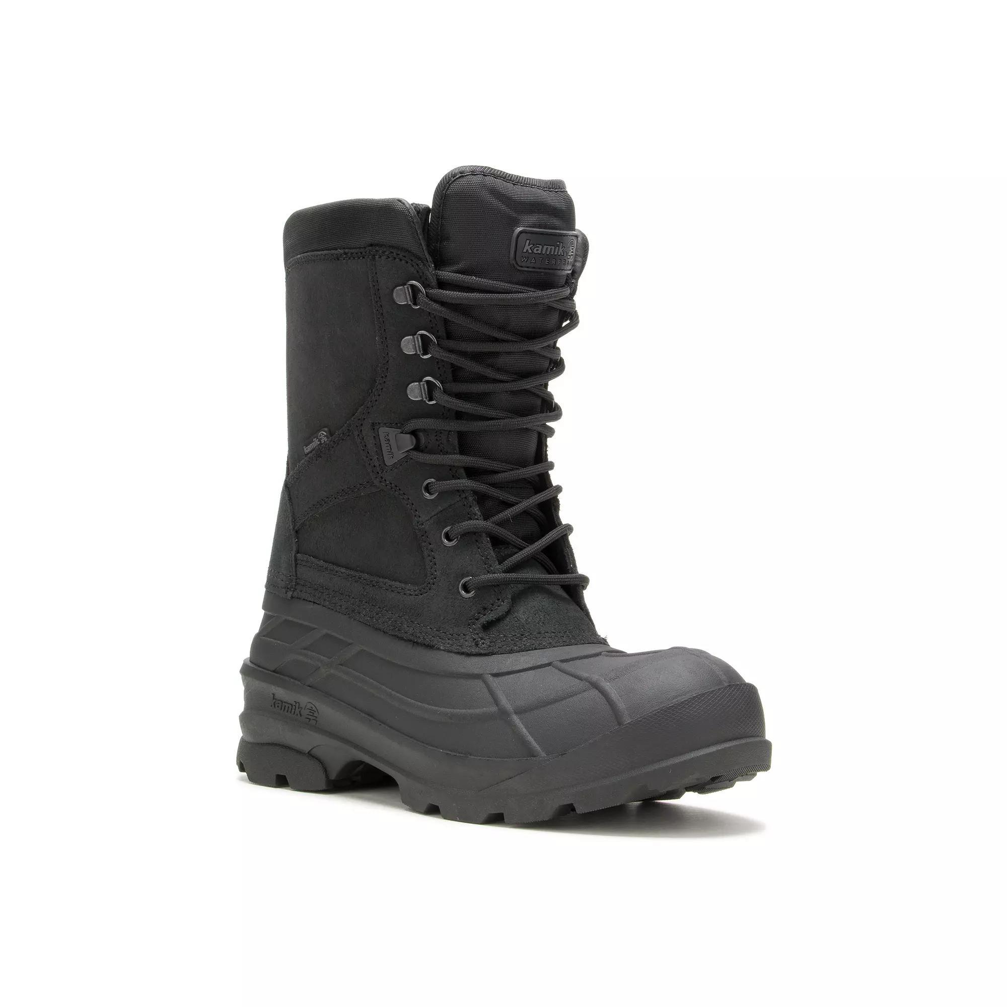 Kamik Nationplus Men's Waterproof Winter Boots, Size: 8, Black Product Image