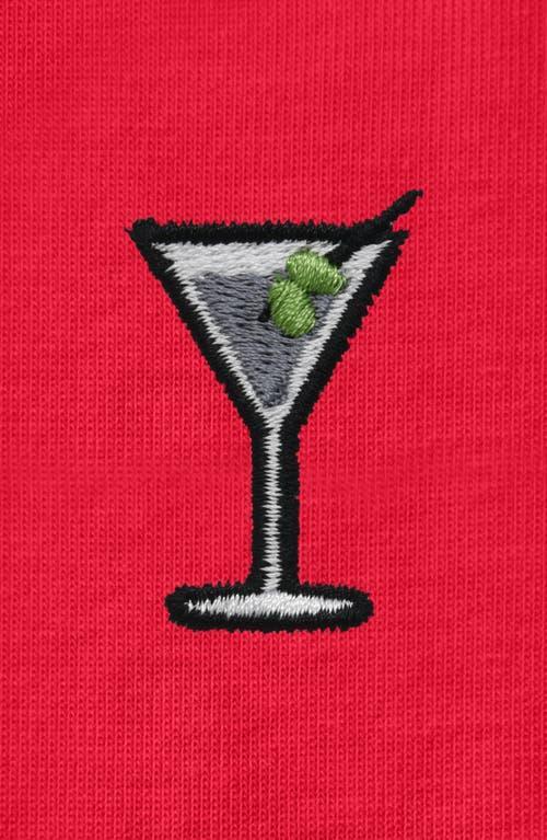 Dalix Womens Espresso Martini Jersey Relaxed Tee in Red at Nordstrom, Size Xx-Large Product Image