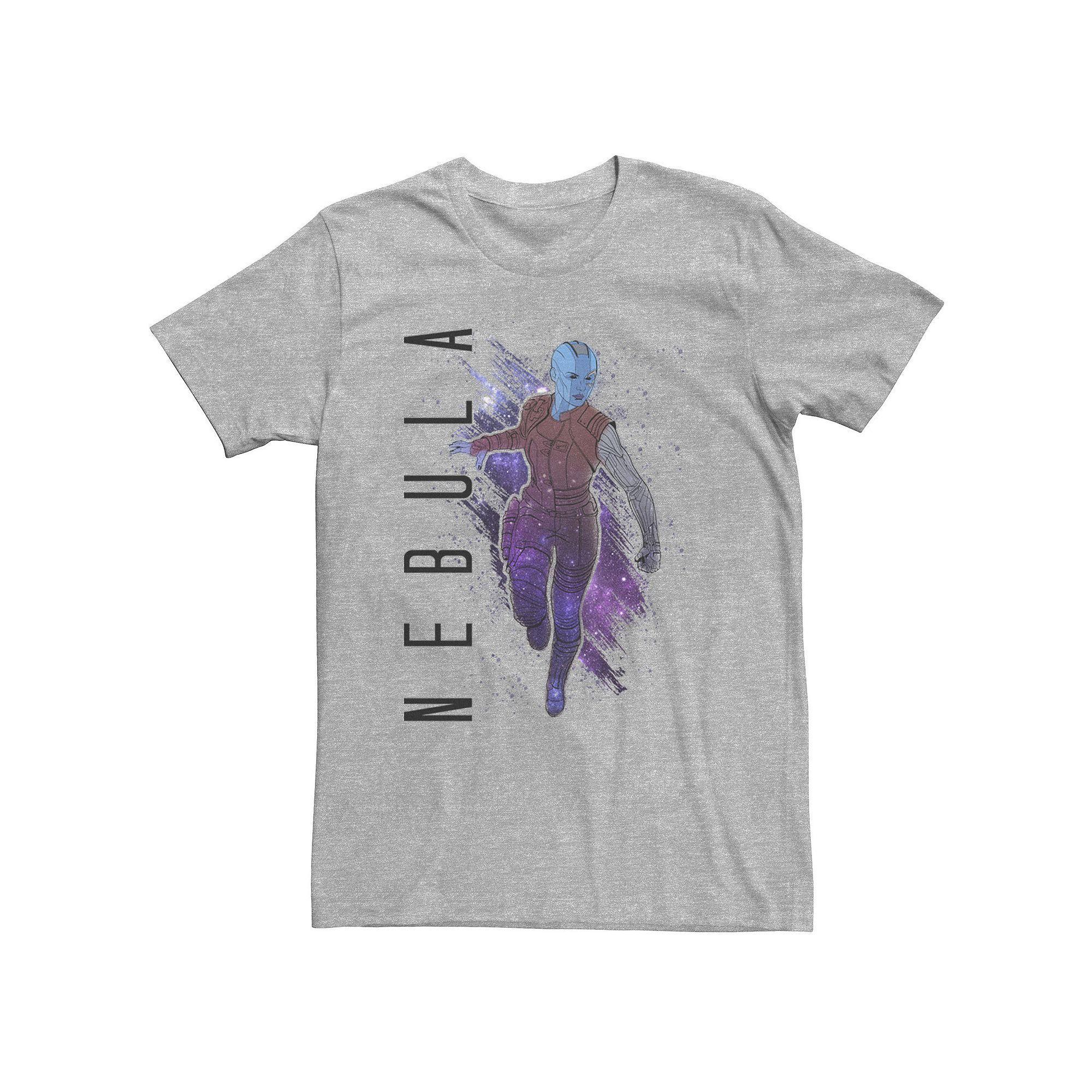 Big & Tall Marvel Avengers Endgame Nebula Galaxy Painted Tee, Men's, Size: 4XL, Athletic Grey Product Image