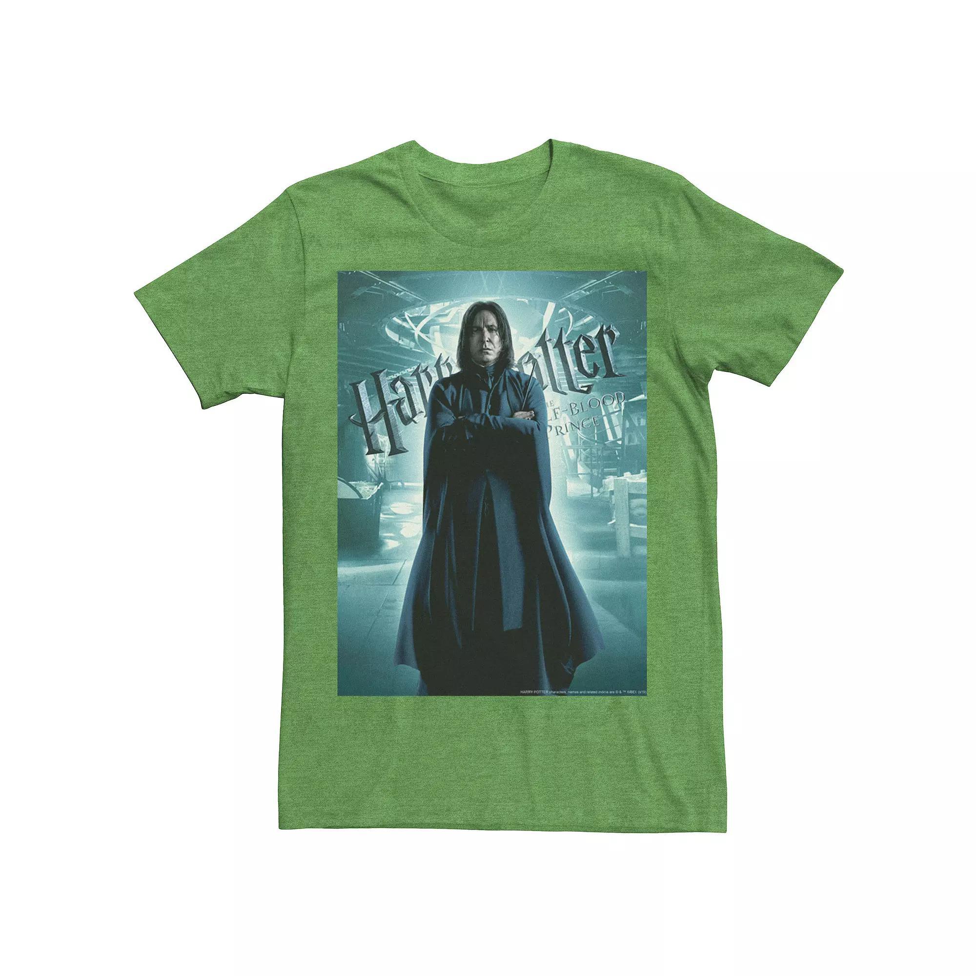 Mens Harry Potter Half-Blood Prince Snape Character Poster Graphic Tee Product Image