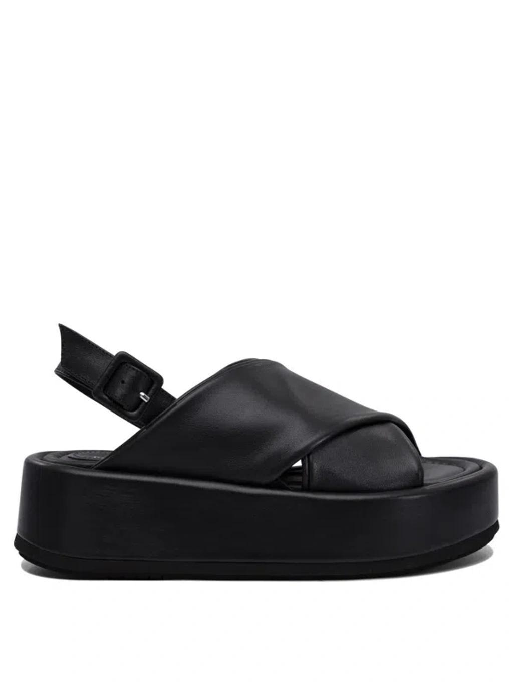 PALOMA BARCELÓ Basima Platform Sandals In Black Product Image