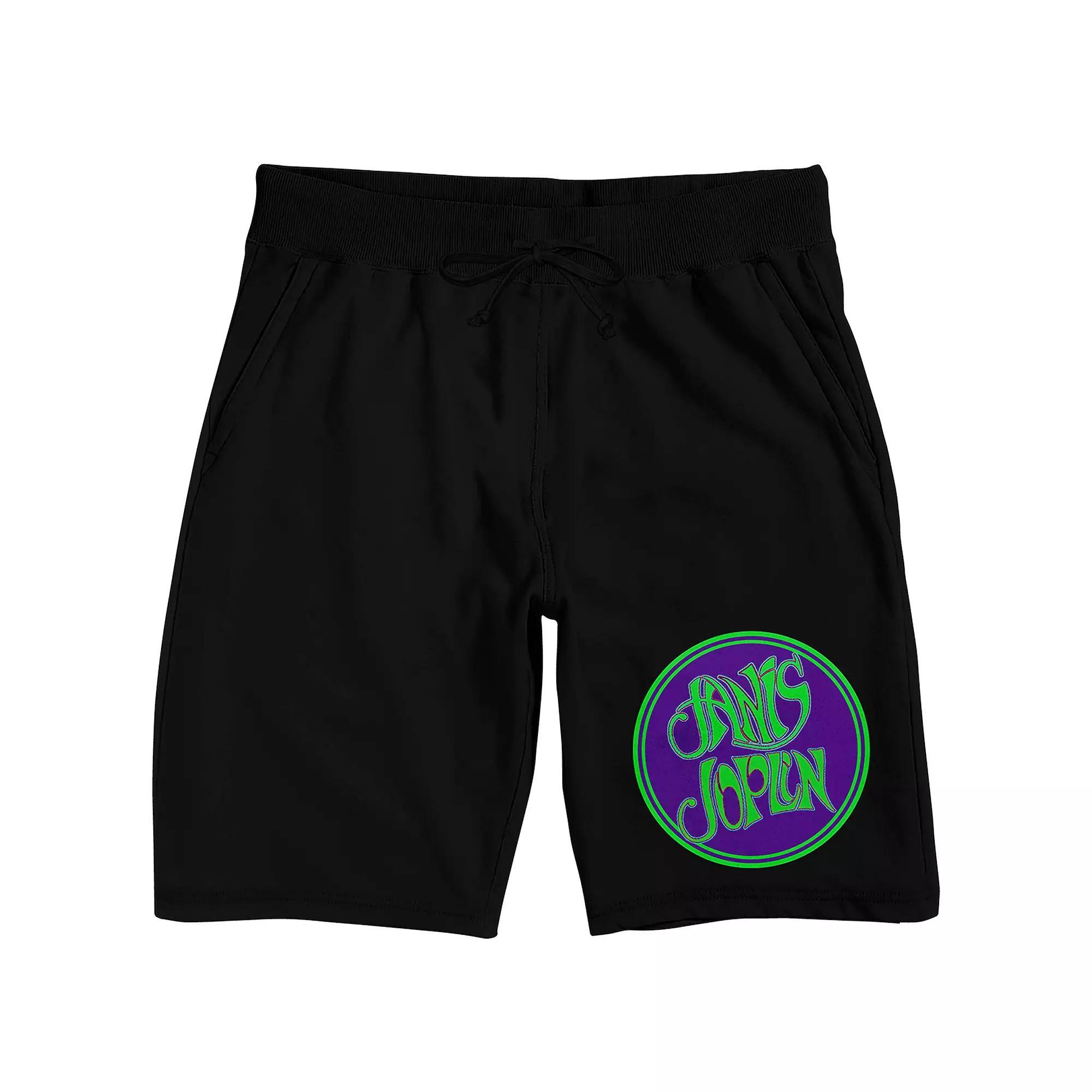 Men's Janis Joplin Name Sleep Shorts, Size: XXL, Black Product Image