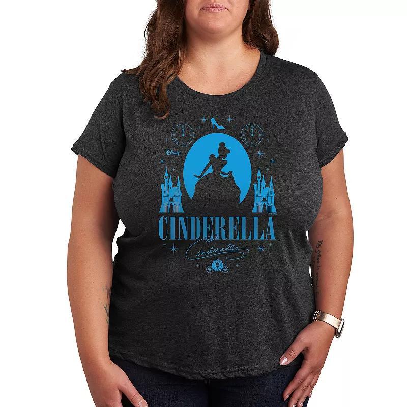 Disneys Cinderella Plus Graphic Tee, Womens Product Image
