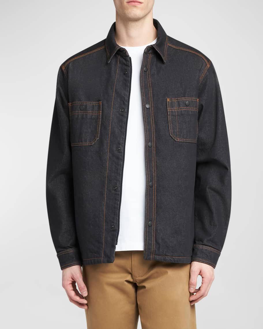 Mens Contrast Stitch Denim Shirt Product Image