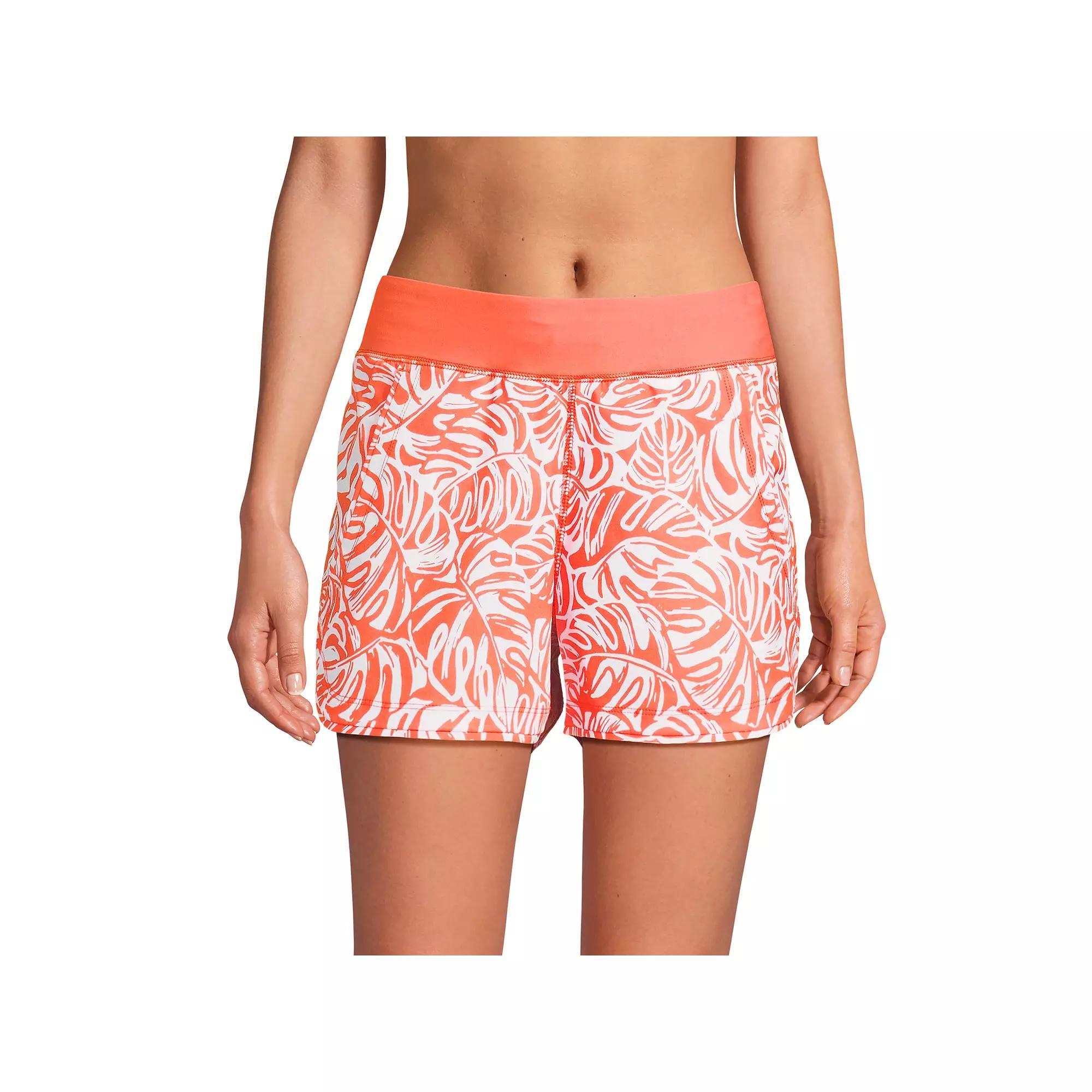 Women's Lands' End 3" Quick Dry Swim Shorts With Panty, Size: 14, Deep  Blue Product Image