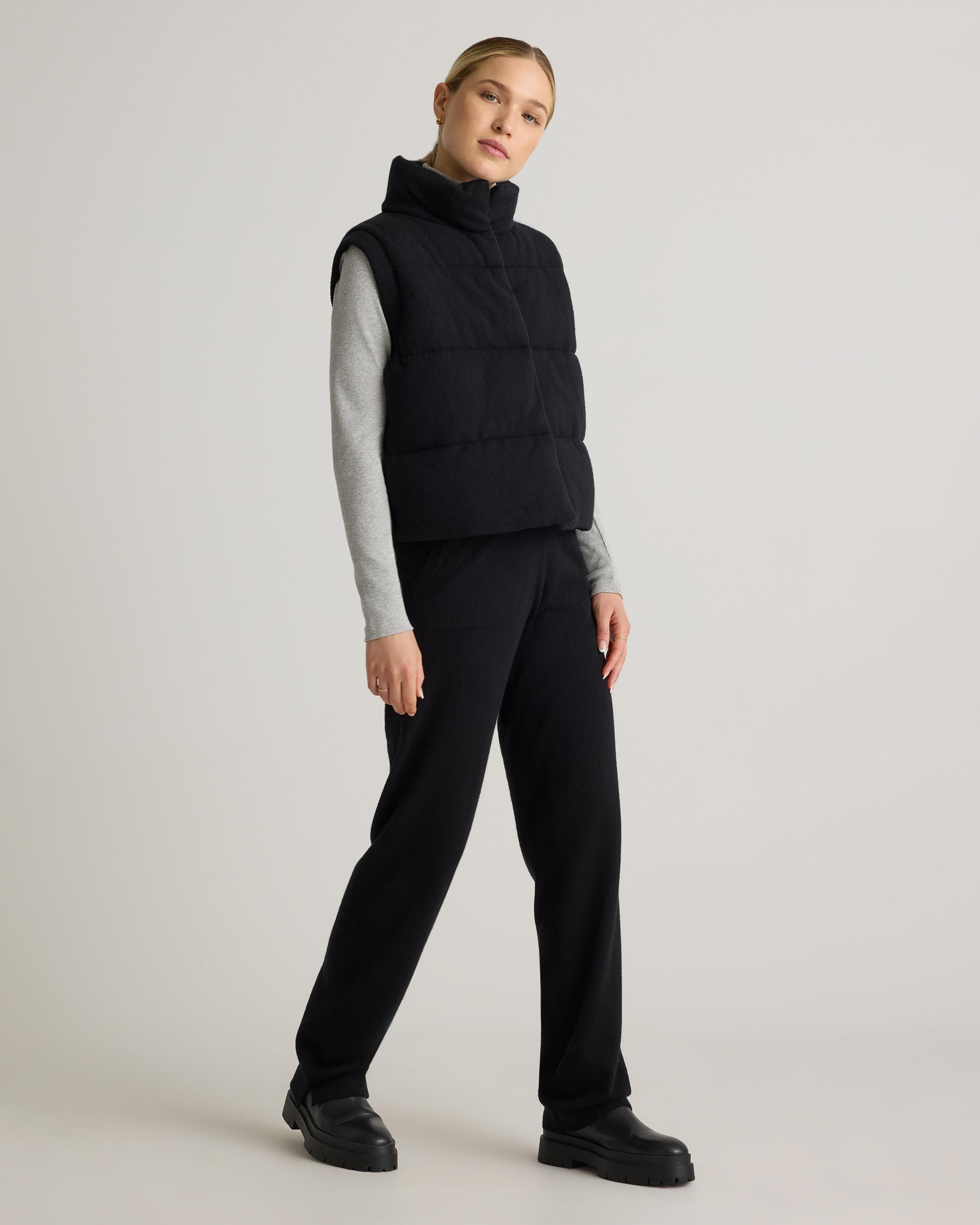 Quince | Women's Mongolian Cashmere Puffer Vest Size XL Product Image